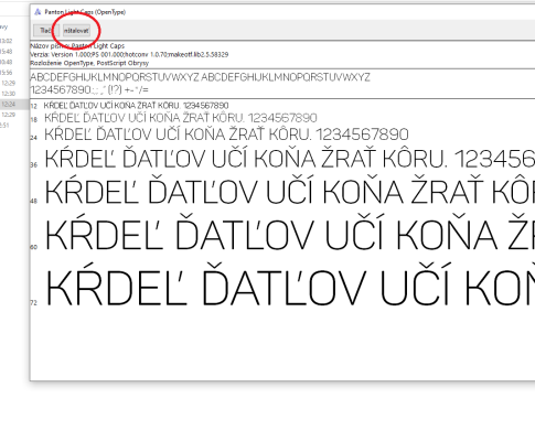 instalacia fontov